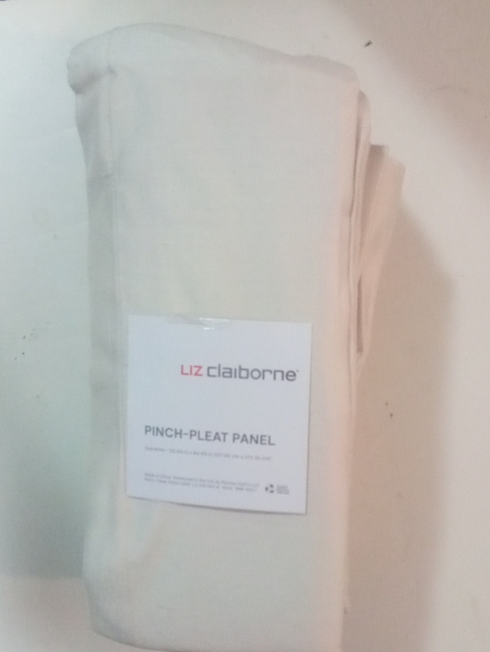 Liz Claiborne Pinch Pleated Beachcomber Curtain Panel 84" NWT $135